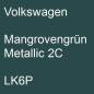 Preview: Volkswagen, Mangrovengrün Metallic 2C, LK6P.